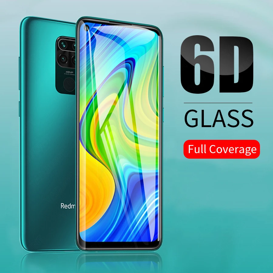 6D Full Glue Cover Tempered Glass For Xiaomi Poco 9S 9T 9 9A Note 10 Pro Max F3 X3 NFC F2 M3 Redmi Screen Protector | Мобильные