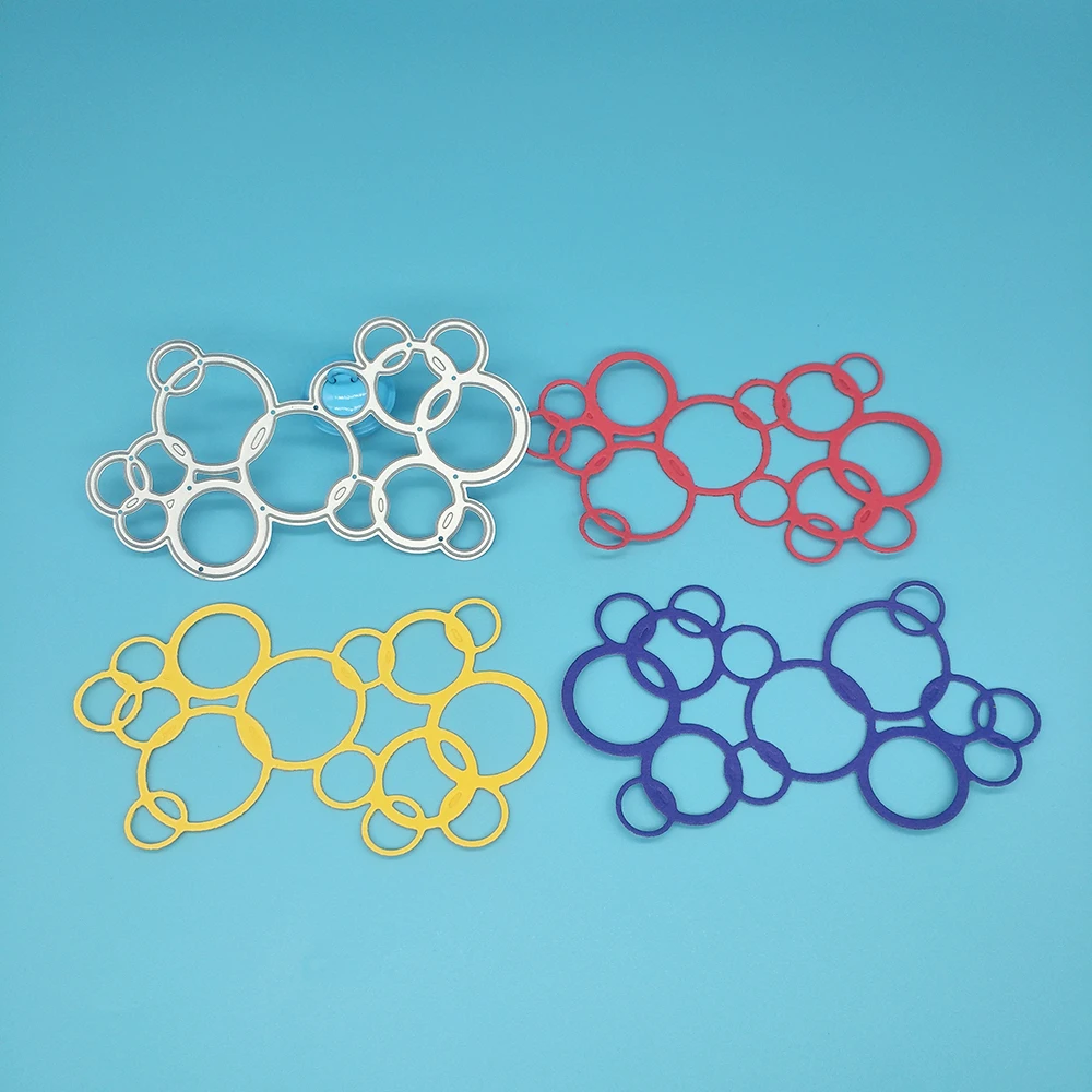 

15 round chain kits metal cutting dies paper crafts scrapbook card template DIY decoration accessories