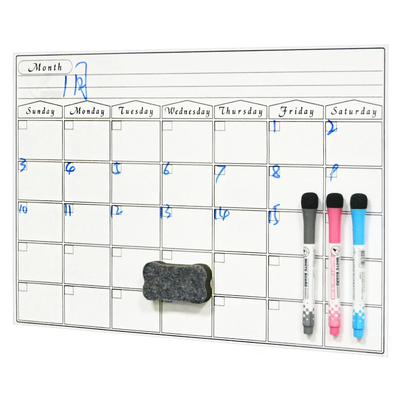 Yibai A3 Whiteboard Monthly Planner Message Board Kitchen