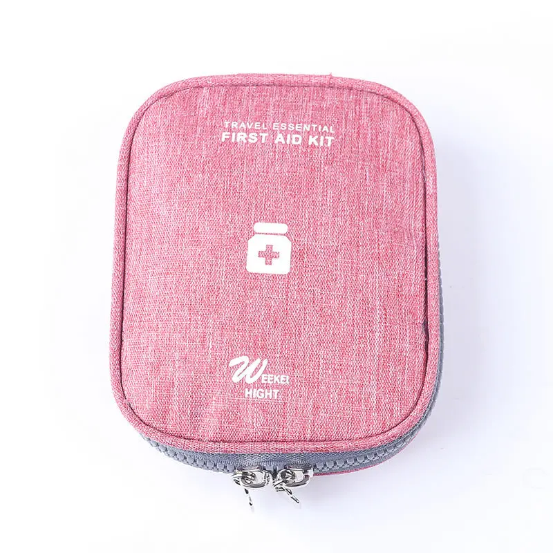 BalleenShiny Оксфорд портативное хранение медикаментов сумка аптечка аварийный спасательный дорожный медицинский Органайзер для хранения - Цвет: Red