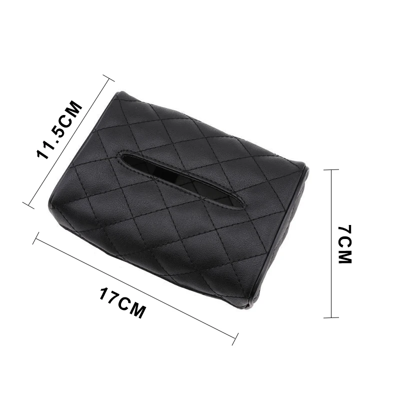 Tissue Box Car Interior Accessories Car Tissue Holder 1 Pcs Black Tissue Boxes with Disposable Napkins Tissue Boxes Car Accessories Bag Organizer Car Decoration Auto Storage
