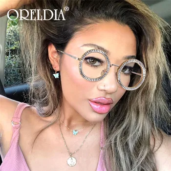 

Brand Designer Round Diamond Sunglasses Women 2020 New Vintage Rhinestone Sun Glasses Women Eyewear UV400 Gafas de sol mujer