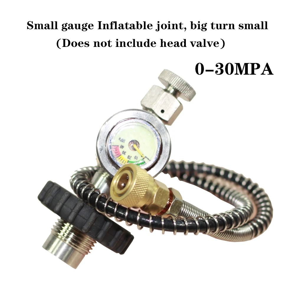 Газовый клапан головки цилиндра высокого давления Дайвинг газовый баллон Большая маленькая, газовая цилиндрический адаптер надувная бутылка адаптер