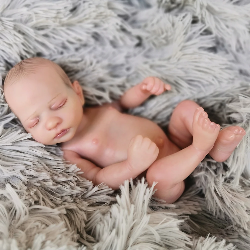 Изысканная силиконовая мини Кукла reborn 10 дюймов детальная Раскрашенная куклы