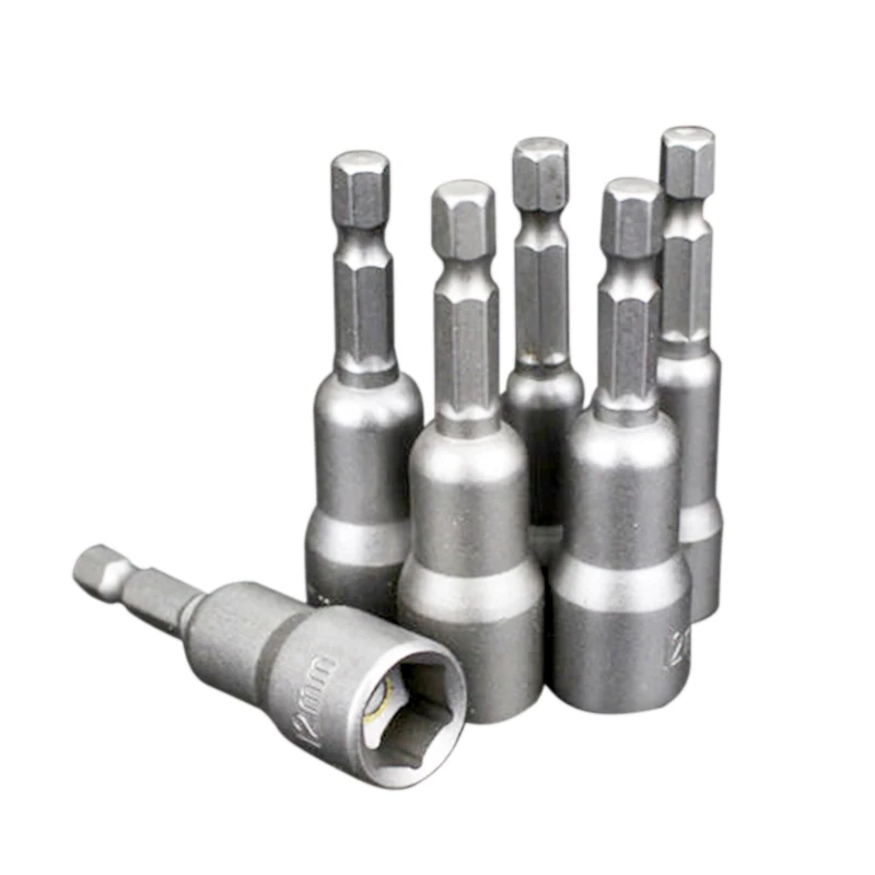 

14pcs Magnetic Drill Bit Socket Nut Driver Hex Adapter Shank Tools Set 6-19mm 65mm High Quality