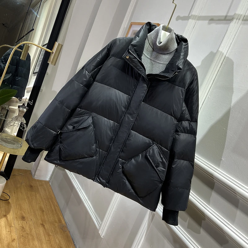 Double Sided Jacket Woman Warm Thick 