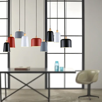 

JAXLONG Macaron Pendant Lights Simple Modern Restaurant Handing light Creative Personality Cafe Milk Tea Shop Office Nordic Lamp