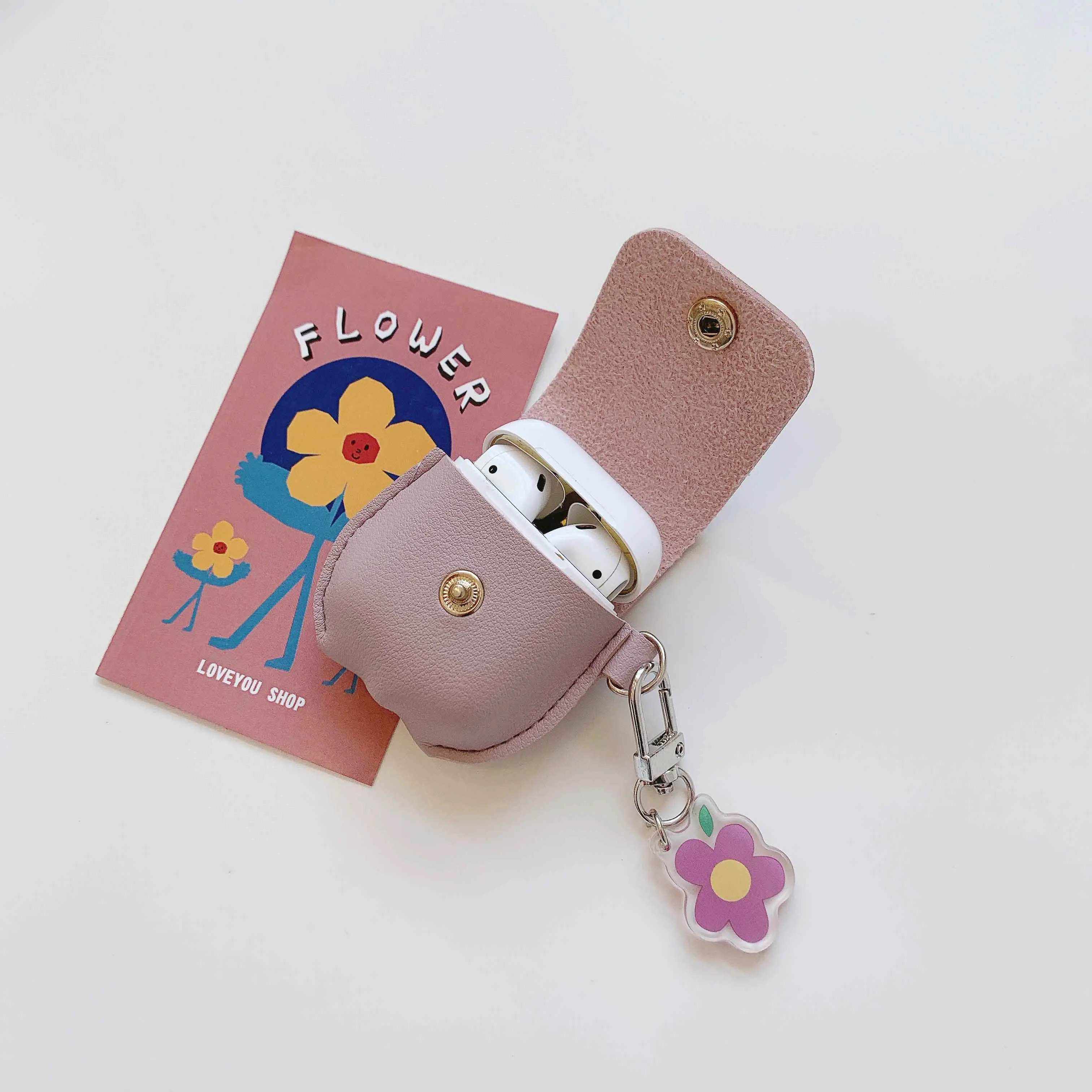 Кожаный чехол для Airpods 1 2 чехол Роскошный милый мультяшный чехол для Apple Airpods чехол для Airpod Air pods чехол Coque Capa