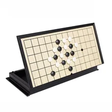 

19/24/28/32CM Portable Magnetic Go Game Set With Single Convex Magnetic Plastic Stone Foldable Board Party Travel Fishing Supply