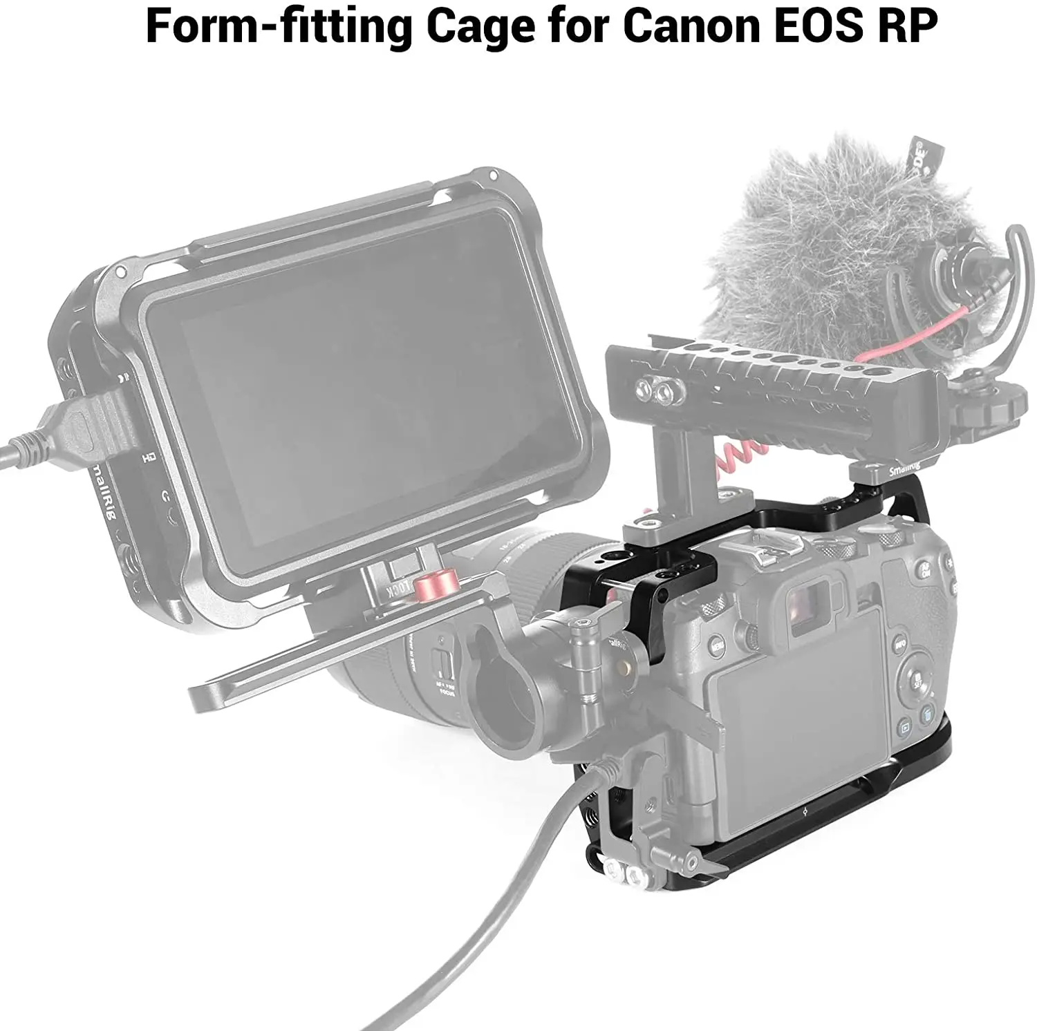 Smallrig-カメラケージ,Canon eos rp用,1/4穴,魔法の腕用マイク