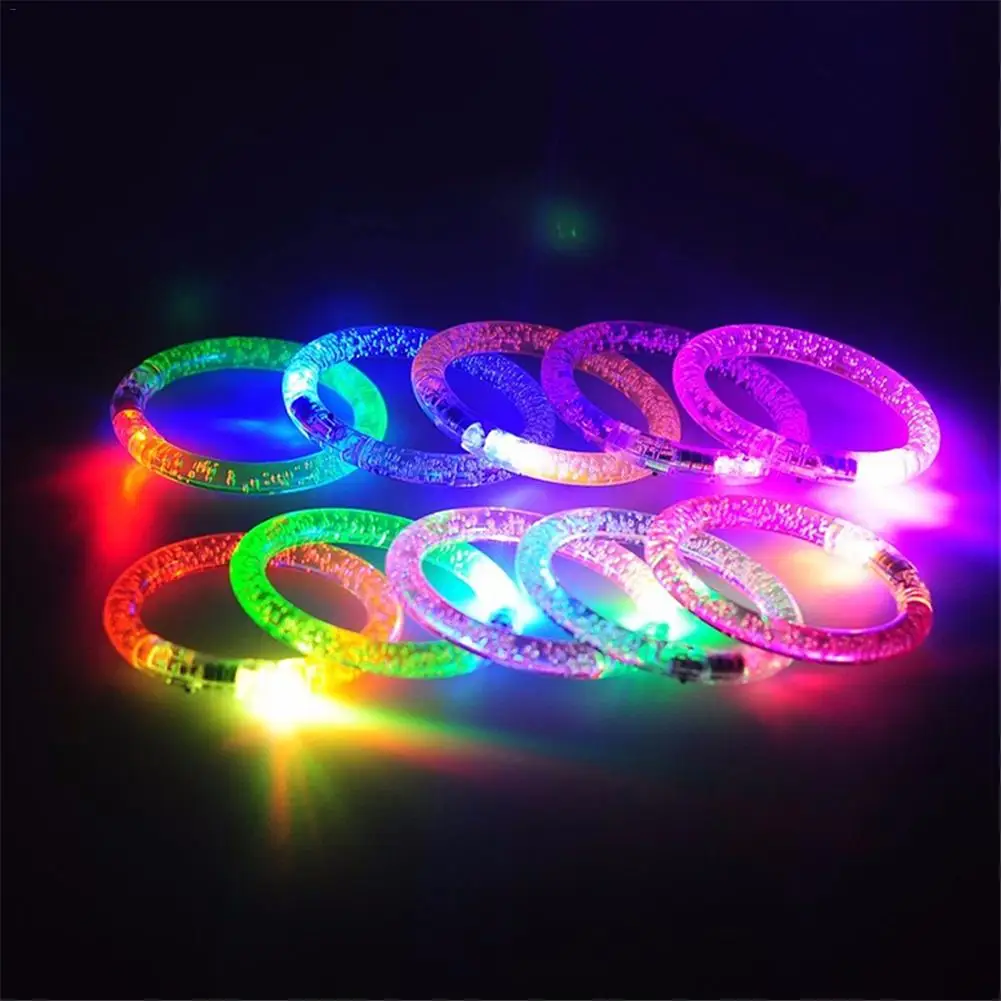 

Multicolor Fluorescence Stick LED Flashing Bracelet Light Up Acrylic Bangle for Glow Party Favors Supplies Glow Stick