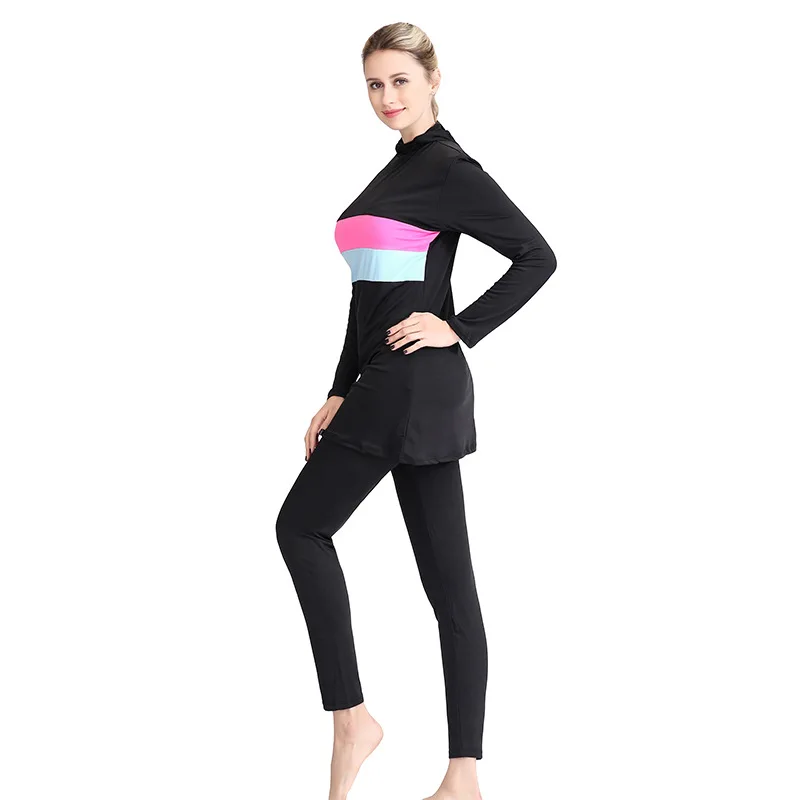 

Two-piece Swimsuits Muslim Women Beach Bathing Suit Loose-Fit Conservative Swimwear Hot Models