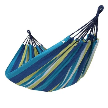 

Outdoor Camping Travel Hanging Bed Swing With Carry Bag Leisure Canvas Garden Hammock Single Double Portable Chair Sleeping