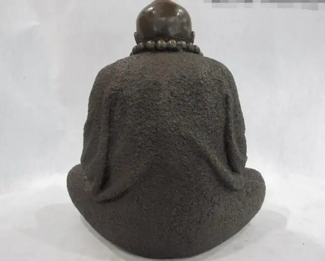 Медный Satue фабрики 13 Тибетский буддизм медная бронзовая Arhat Sit Damo Bodhidharma Dharma статуя Будды