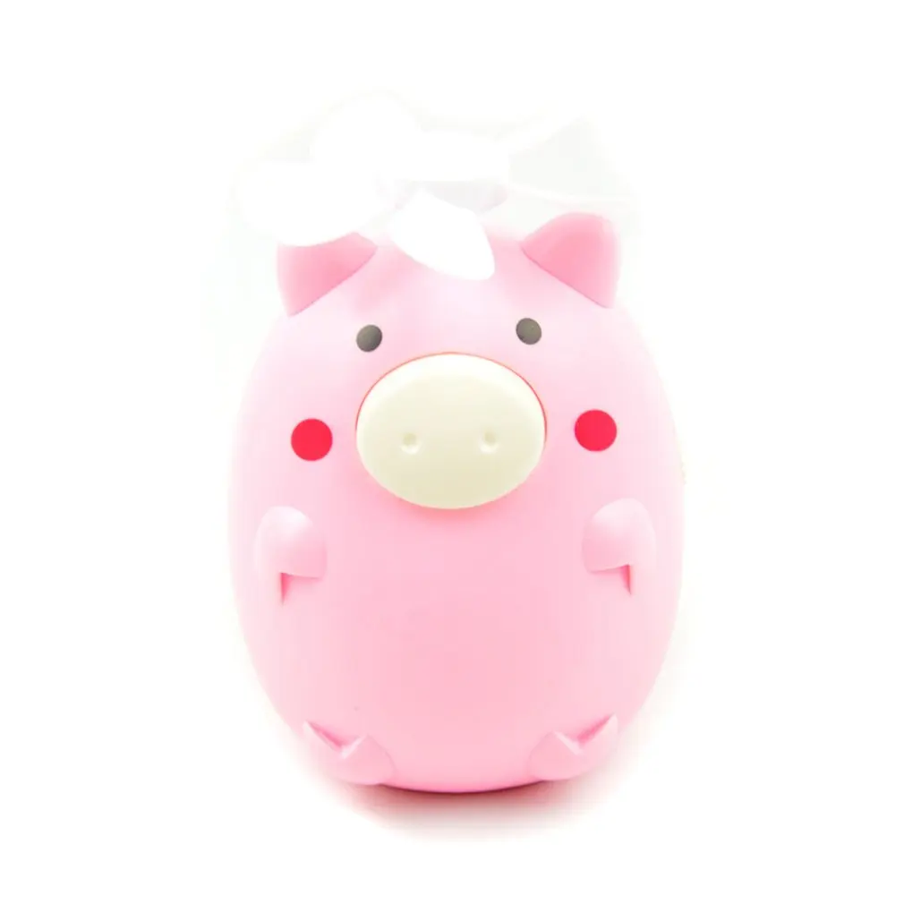 

Handheld Mini Fan Home Office Electric Personal Air Conditioning Fan Cooler Fan Pig Shape Lovely Gift