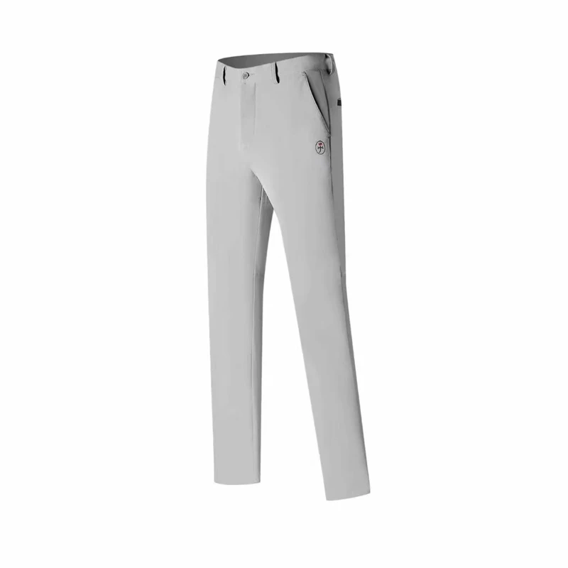 Закрученные Мужские штаны для гольфа, утолщенные спортивные штаны для гольфа, весенние и осенние тонкие штаны, четыре 4 цвета на выбор - Цвет: Серый