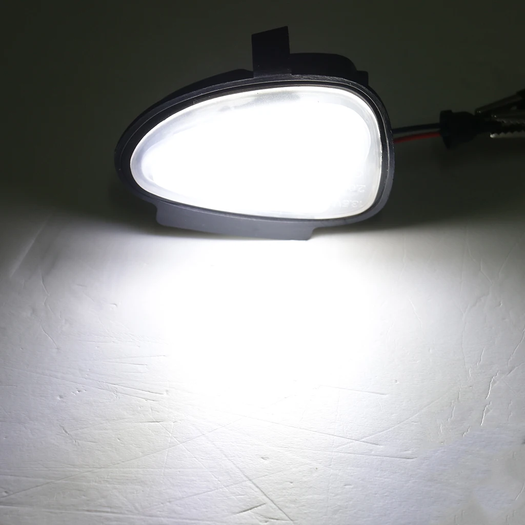2x High Power White LED Side Mirror Puddle Lights For Vw Golf 5 6
