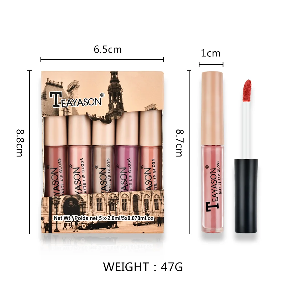 teayason matte lipstick set