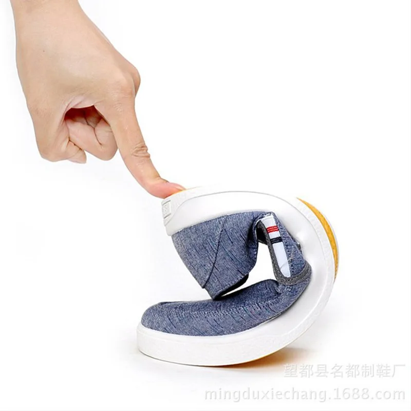 

Autumn New Style Men Canvas Casual Shoes Shallow Mouth Mixed Colors Plastic Breathable Anti-slip Lightweight Sneakers