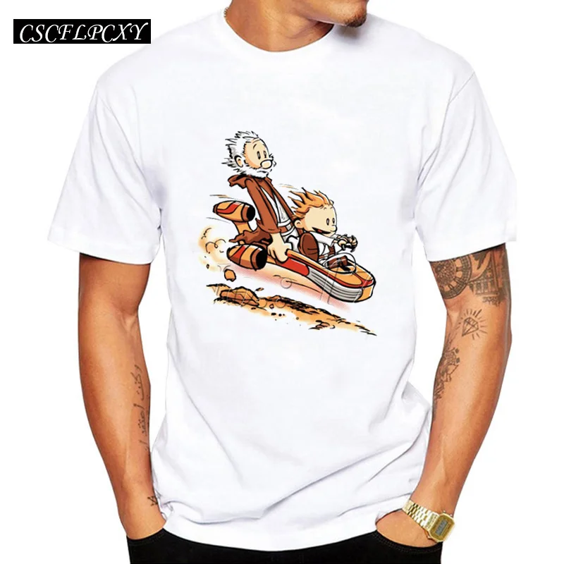 

Hot Sales Men cartoon printed men t-shirt A Less Civilized Age design funny tops short sleeve casual hipster comics tee