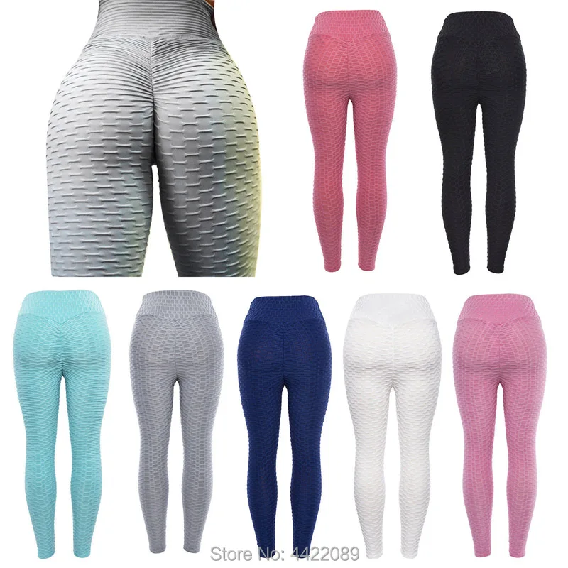 

Women High Waist Fitness Leggings Workout Push Up Trousers Solid Pants