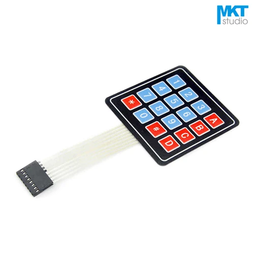 10PcsSquared44MembraneAlphanumericFunctionalPVCMatrixKeypadPanelSwitchForMCU