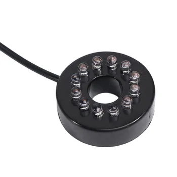 

16W Aquarium Circulation Submersible Pump Fish Tank Mini Pump with 12 LED Light with US Plug Black