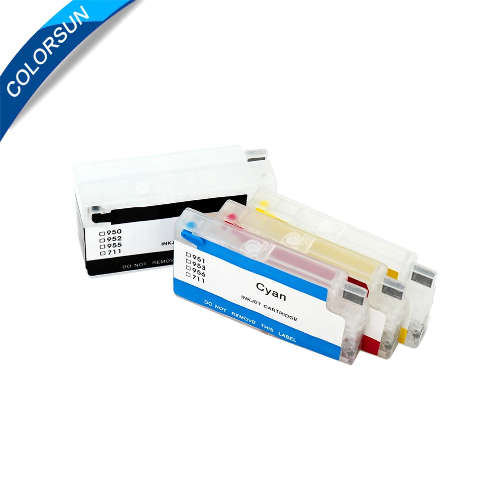 Colorsun для HP 711 Hp пустой многоразовый картридж принтера Designjet T120 T520 с чипом|ink cartridge
