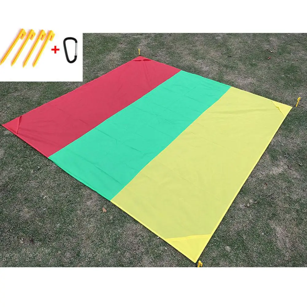 Открытый коврик для кемпинга пикника, цветной блокирующий водонепроницаемый складной пляжный матрац, аксессуары для кемпинга на открытом воздухе