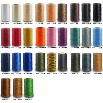 

6pcs/lot Flat Leather Waxed Thread DIY Polyester 150D/0.8mm260m Sewing Thread Craft Supplies Arts Bag Sofa Boots Repair