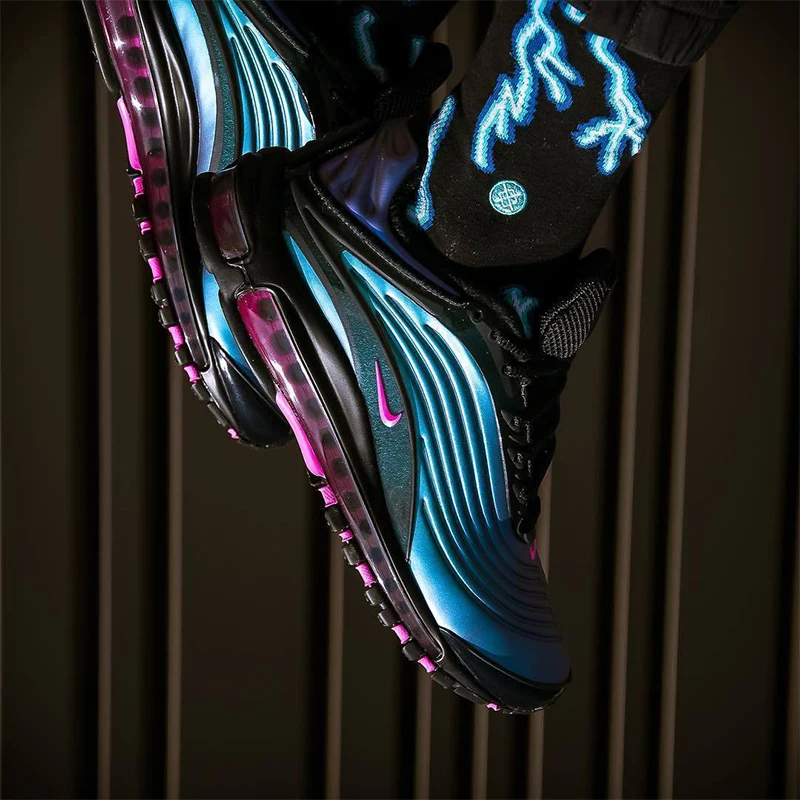 Оригинальные подлинные мужские кроссовки для бега Nike Air Max 97, Спортивная уличная спортивная обувь с амортизацией, качественная BV6666-106
