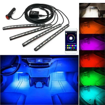 

Music Car Atmosphere Light Control Kit DC 12V 5050 LED 12-LED Light Strip