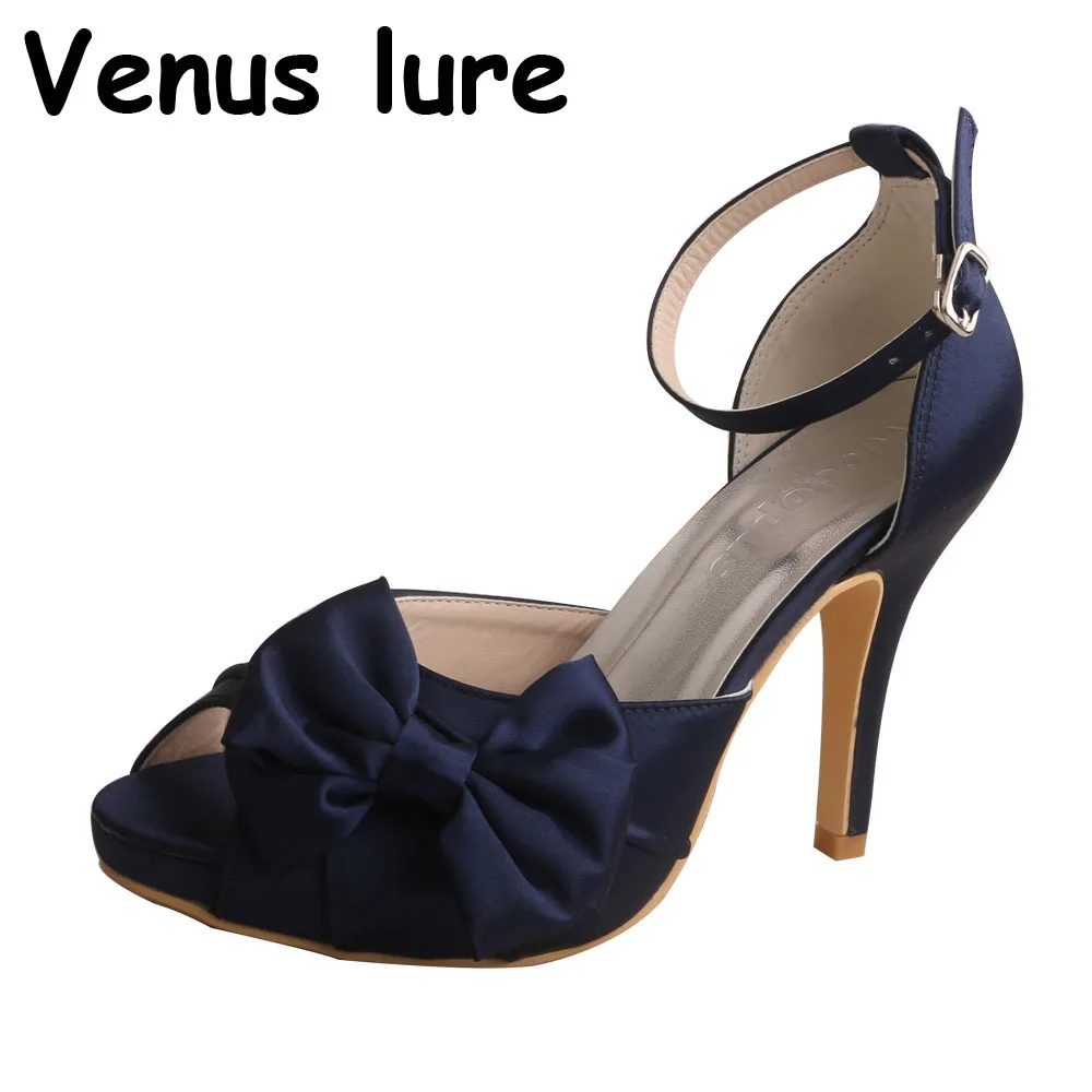 navy ankle strap heels