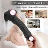 9.25 pouces bâton noir Gel de silice masseur gode grande ventouse étanche jouets sexuels pour les femmes Masturbation Silicone Anal gode ► Photo 2/6