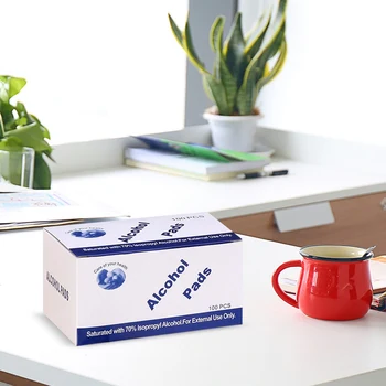 

100Pcs Disposable Alcohol Tablets First Aid Disinfection Wipes Antiseptic Clean Sterilization Home Cosmetics Disinfection