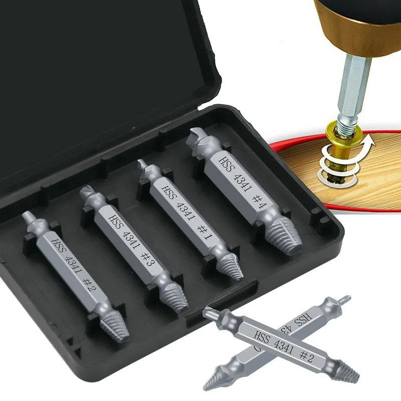 6PCS Damaged Screw Extractor Speed Out Drill Bits Broken Bolt Remover Tool Set 6PCS Damaged Screw Extractor Speed Out Drill Bits Broken Bolt Remover Tool Set