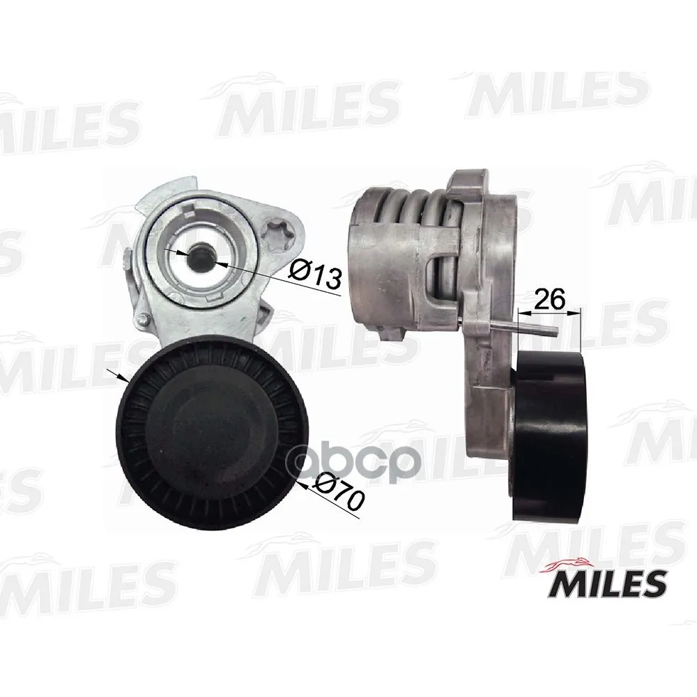 Натяжитель Ремня Приводного Bwm X5/E60/E65/E90 N52/53 Miles Ag00309 Miles арт. AG00309