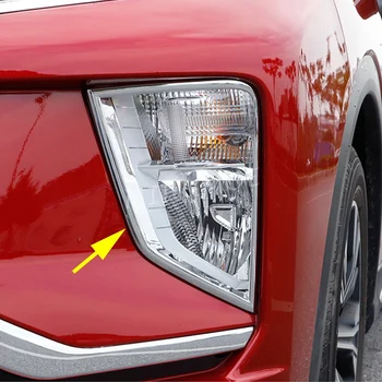 

For Mitsubishi Eclipse Cross 2018 2019 2020 Chrome Front Fog Light Lamp Surrounds Cover Trims