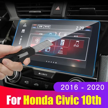 

Car Screen Protector Film For Honda Civic 2016 2017 2018 2019 2020 Tempered Glass Car Navigation Screen Protective Film Sticker