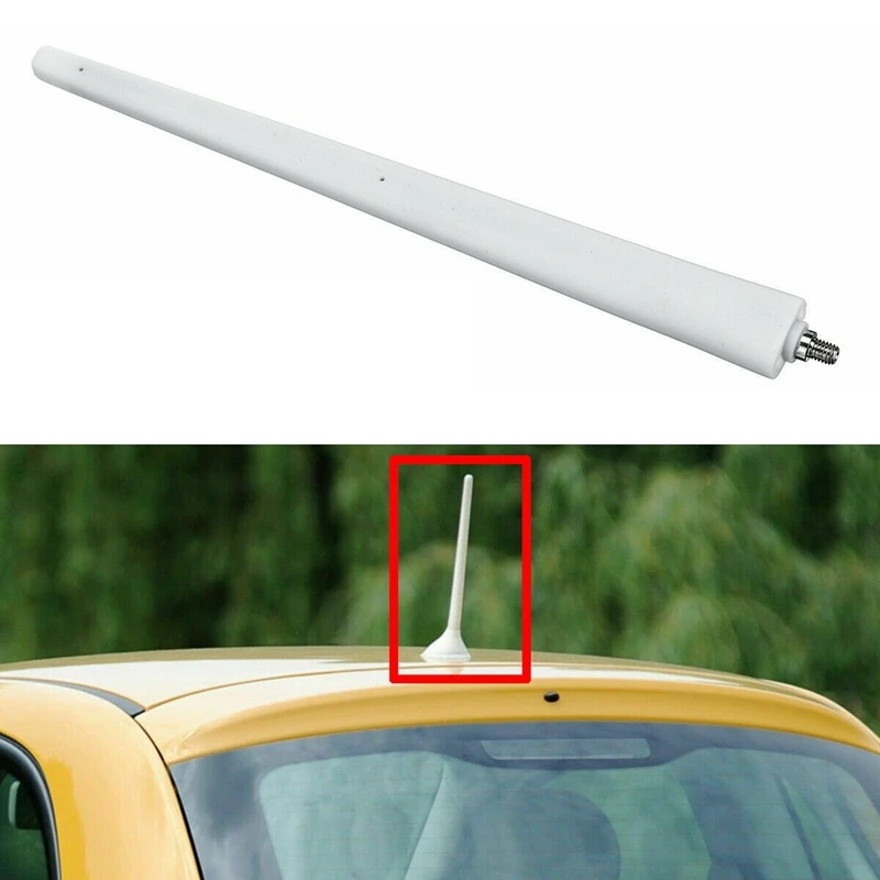 Для Fiat 500 белая антенна мачты антенна 51910790 52019353 авто радио антенна