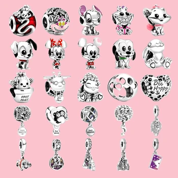 

NEW 2020 100% 925 Sterling Silver Spring Collection Mulan Mushu Parks Dangle Charm Fit Diy Women Original Bracelet Jewelry Gift