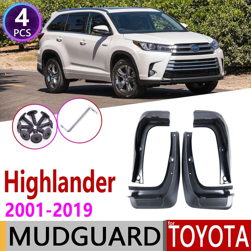 Брызговик для Toyota Highlander XU20 XU40 XU50 2001 ~ 2019 брызговик защиты от грязи брызговики