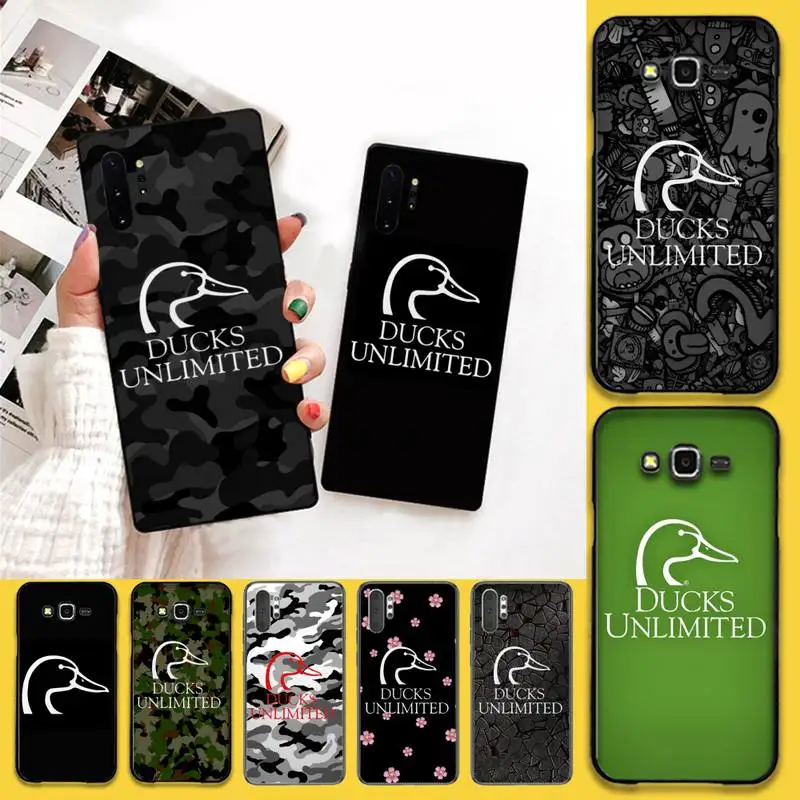 Роскошный Уникальный чехол для телефона CUTEWANAN Duck Unlimited Samsung Galaxy J7 J8 J6 Plus 2018 Prime Note 7 8