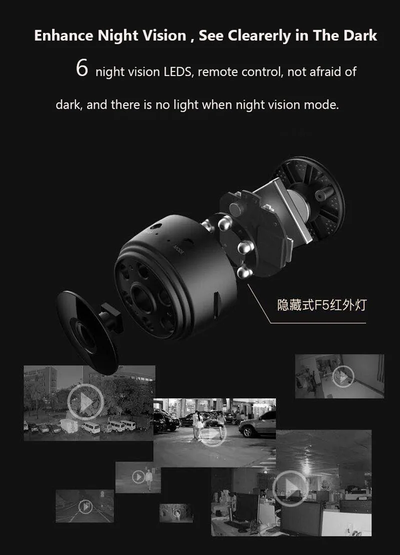 Мини-камера wifi маленькая камера беспроводная HD 1080P камера Встроенный аккумулятор с датчиком движения ночное видение для iPhone/Android/PC