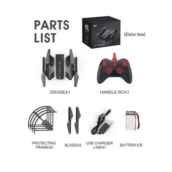 

Professional KY606D Foldable RC Drone Long Fly Time RC Drone Headless Mode FPV Helicopter Aircraft with 2 Battery