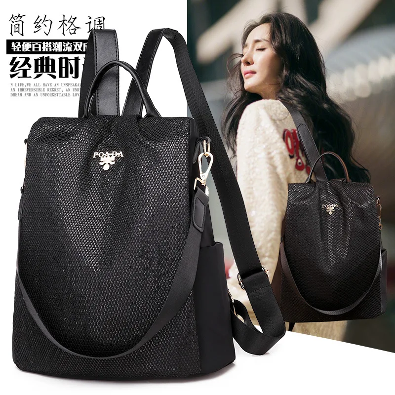 

Oxford Cloth Backpack 2019 New Style Korean-style Versatile Street Fashion Canvas Large Capacity Female Backpack