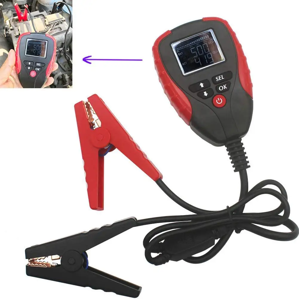 Цифровой тестер автомобильного аккумулятора напряжения Ач CCA 12 В