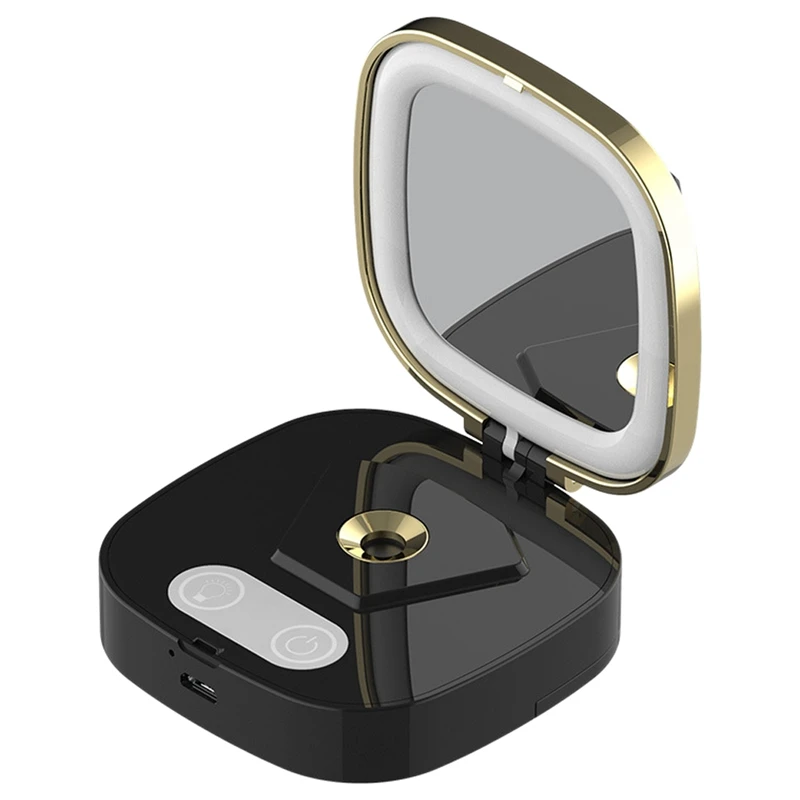 2 in 1 Nano Spray Water Meter Steam Face Cold Portable Mirror Beauty Instrument Light Humidifier |