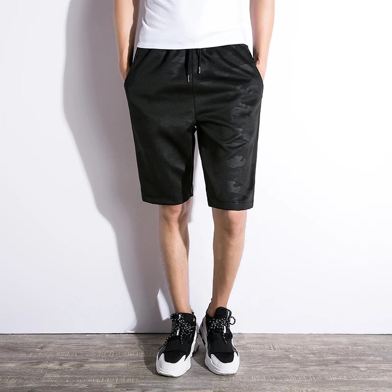 black shorts men Летние пляжные шорты, военные повседневные шорты, мужские шорты для бега, дышащие шорты, мужские Модные шорты, Мужская Марка K113 - Цвет: black shorts men