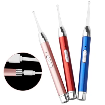 

USB Charging Ear Spoon Light Ear Pick Ear Picking Artifact Visual Ear Picking Tool Ear Care Tools G1219
